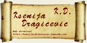 Ksenija Dragičević vizit kartica